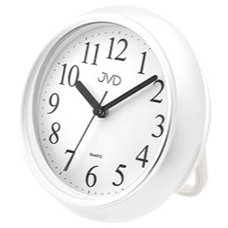 Bonett Vægure Ø15,5cm, Plastik, hvid, badeværelsesur SH024 - Urma.dk