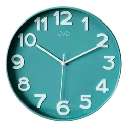 Bonett Vægure Ø:30,5cm, Plastik, Glidende sek. Blågrøn HX9229.1 - Urma.dk