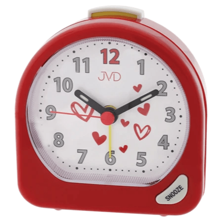 Bonett Vækkeure H:7,5cm B:7,5cm Snooze, Lys, Stigende alarm, BIB SR672.3 - Urma.dk