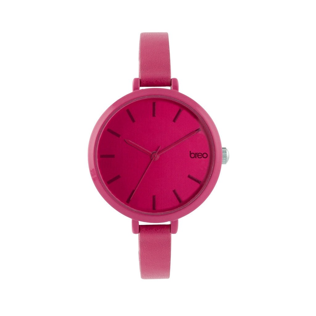 Breo Salta II Fuchsia White dameur med lyserød urrem - Urma.dk