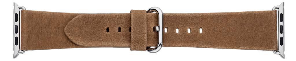 Brun læderrem til iWatch - 38 mm - Urma.dk