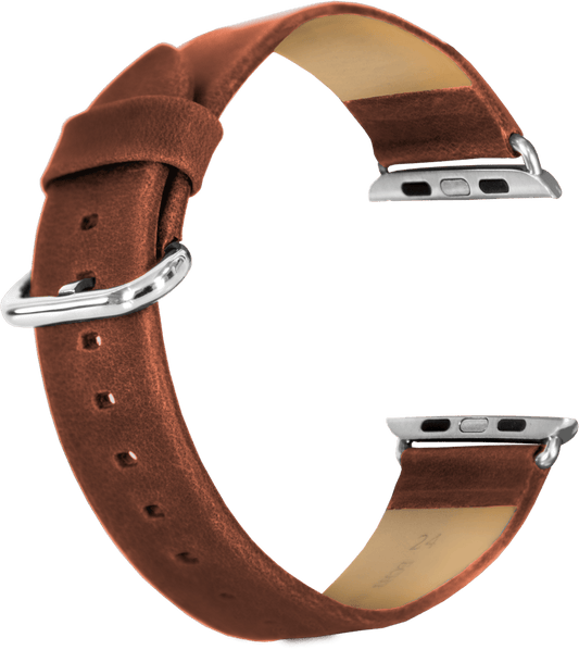 Brun læderrem til iWatch - 38 mm - Urma.dk
