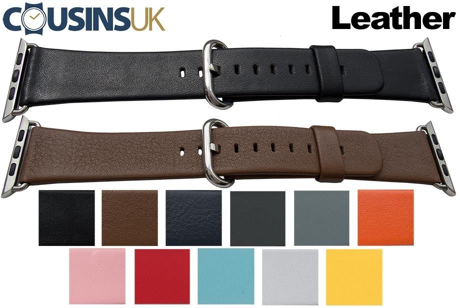 Brun læderrem til iWatch - 42 mm - Urma.dk