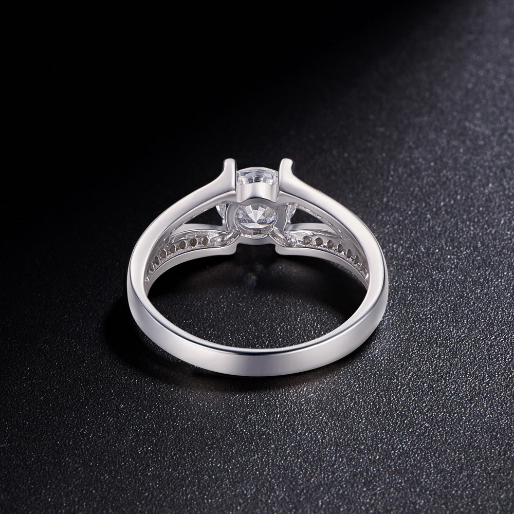 Sølv ring med zirconia sten