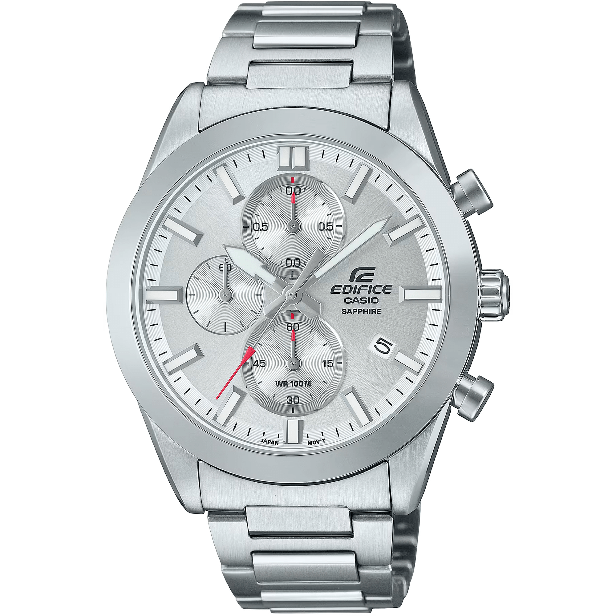 CASIO Edifice EFB-710D-7AVUEF Herreur – Sølv Kronograf med Safirglas ...