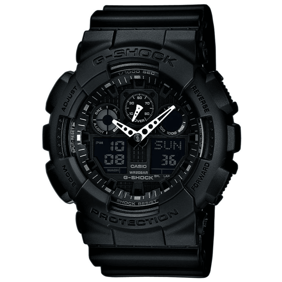 CASIO G - Shock - ur – GNT ANADIG PU BLK - GA - 100 - 1A1ER - Urma.dk