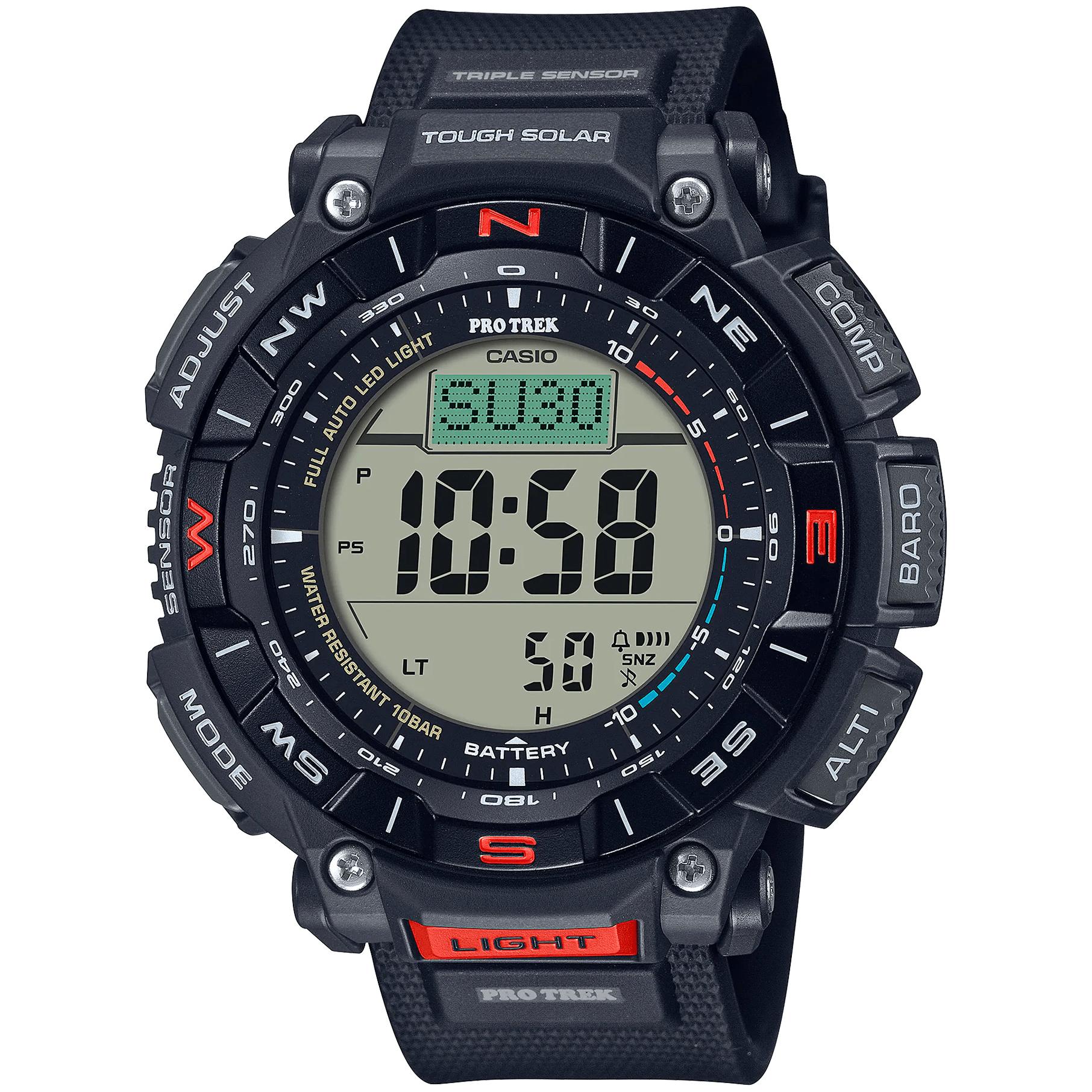 CASIO Pro - Trek - ur – GNT DIG PU BLK - PRG - 340 - 1ER - Urma.dk