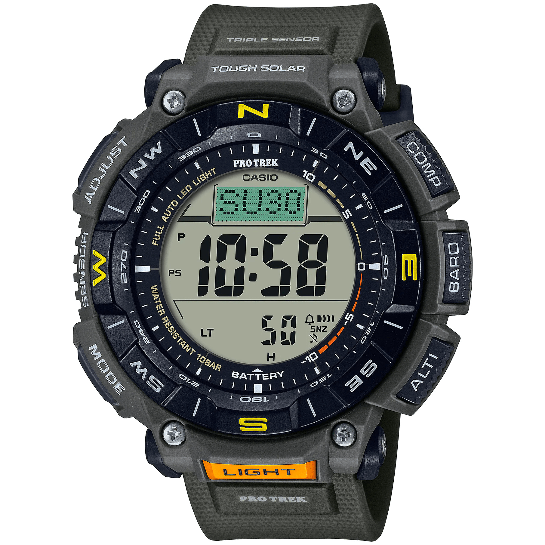 CASIO Pro - Trek - ur – GNT DIG PU BLK - PRG - 340 - 3ER - Urma.dk