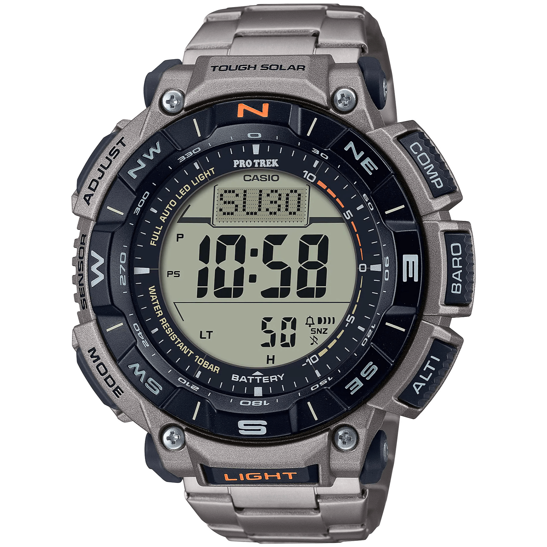 CASIO Pro - Trek - ur – GNT DIG TIT BLK - PRG - 340T - 7ER - Urma.dk