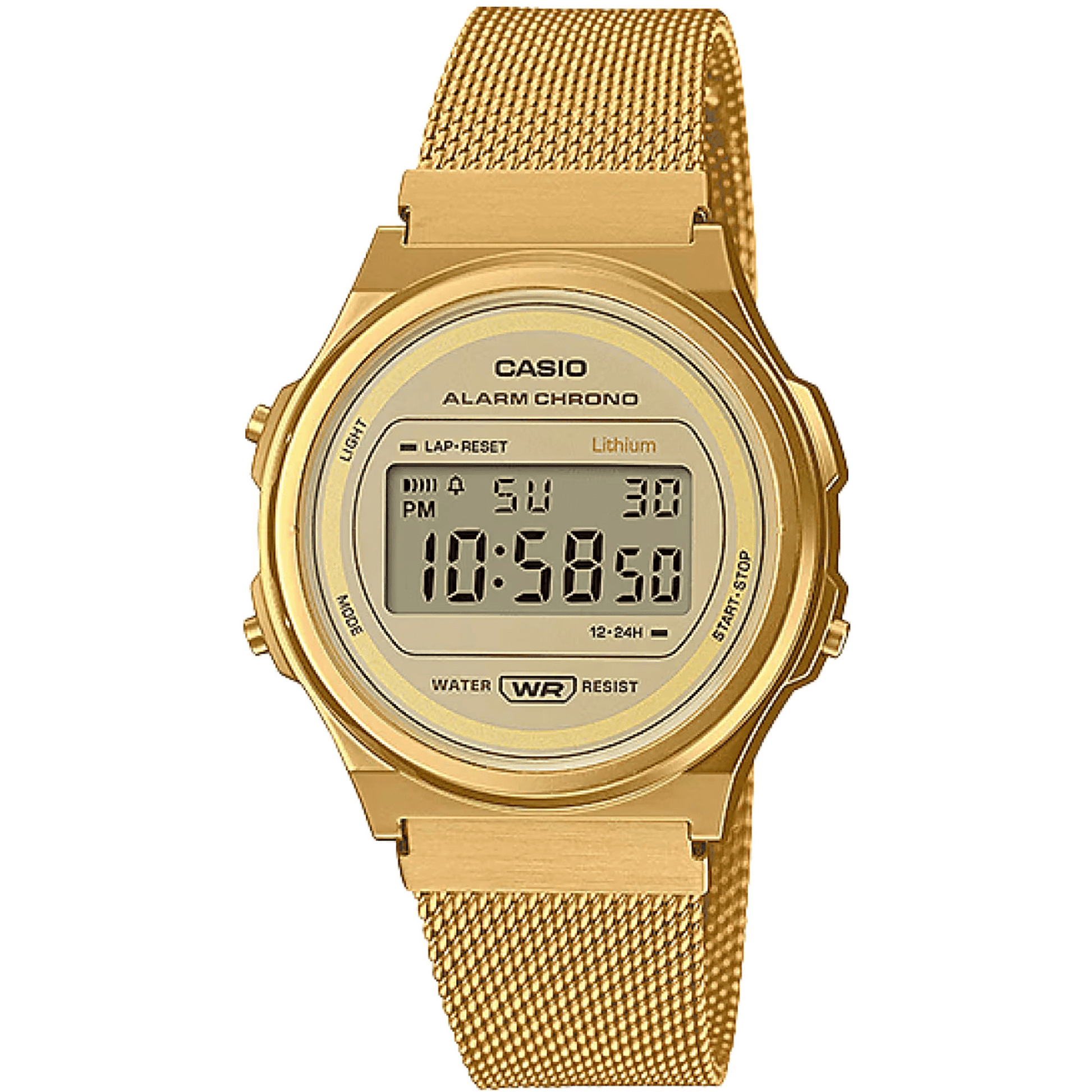 CASIO Retro Vintage - ur – UNX DIG SS GOLD - A171WEMG - 9AEF - Urma.dk