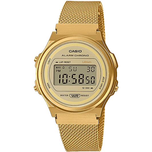 CASIO Retro Vintage - ur – UNX DIG SS GOLD - A171WEMG - 9AEF - Urma.dk