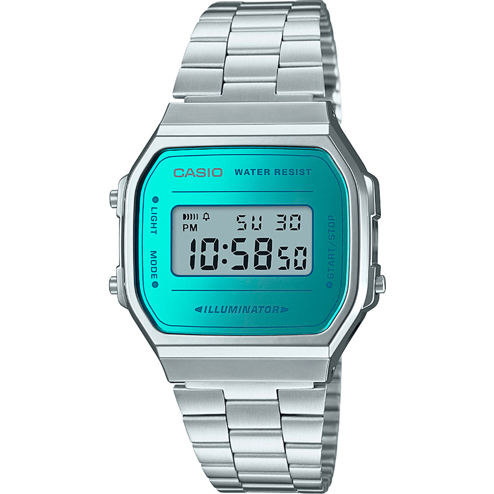 CASIO Retro Vintage - ur – UNX DIG SS GREEN - A168WEM - 2EF - Urma.dk