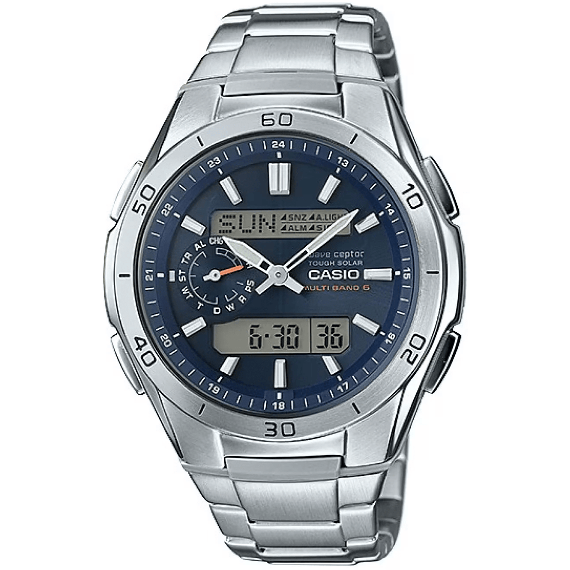 CASIO Wave - Ceptor - ur – UNX ANADIG SS BLU – WVA - M650D - 2AER - Urma.dk