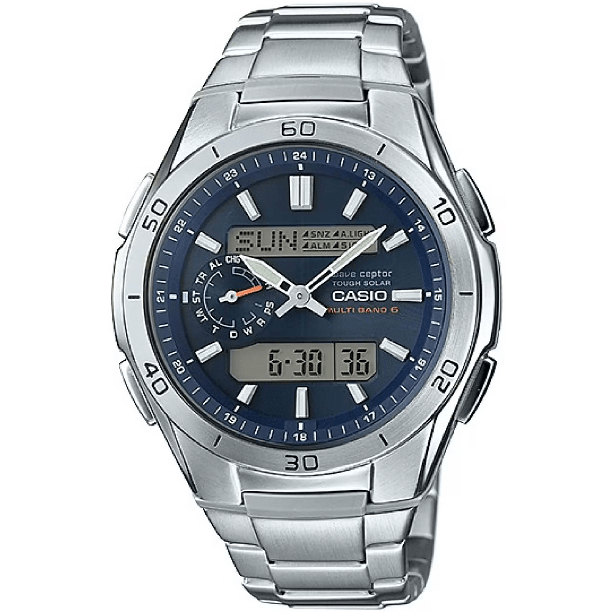 CASIO Wave - Ceptor - ur – UNX ANADIG SS BLU – WVA - M650D - 2AER - Urma.dk