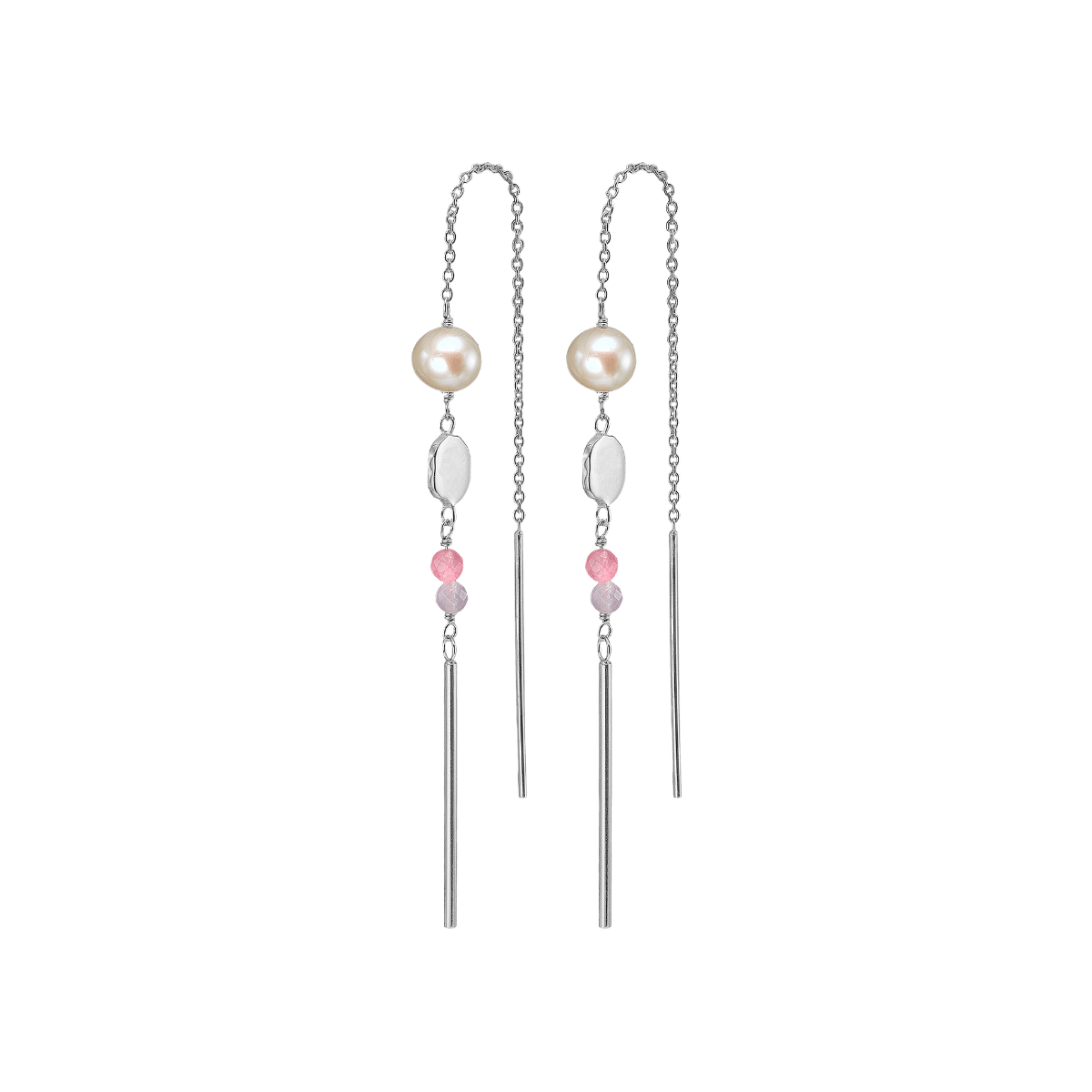 Colour your Life, pink/purple, øreringe, - Urma.dk