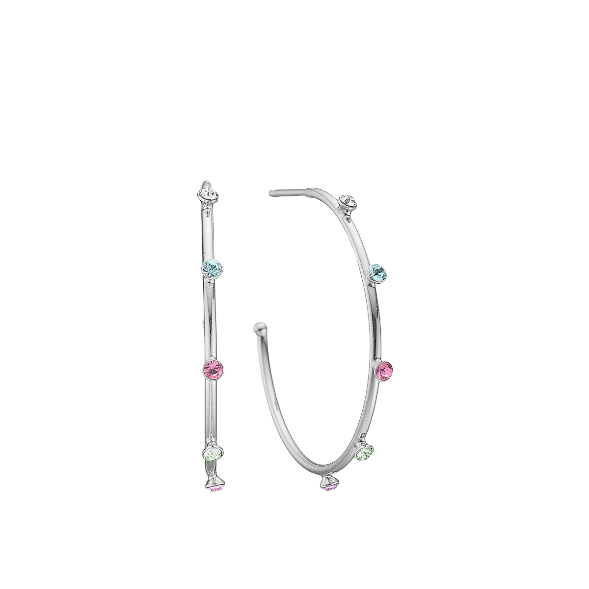 Colourful World, øreringe, sølv - Urma.dk