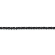 Connection halskæde med sort Agat med mat overflade - 45 cm - Urma.dk