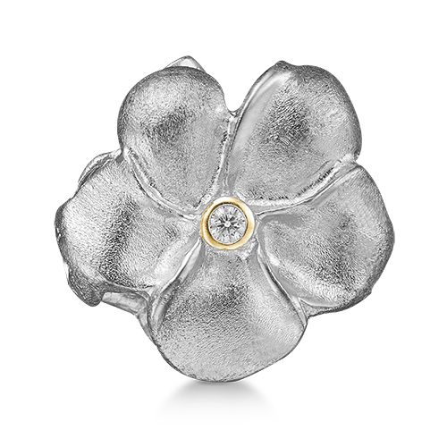 Connection lås - Anemone blomst, sølv - Urma.dk