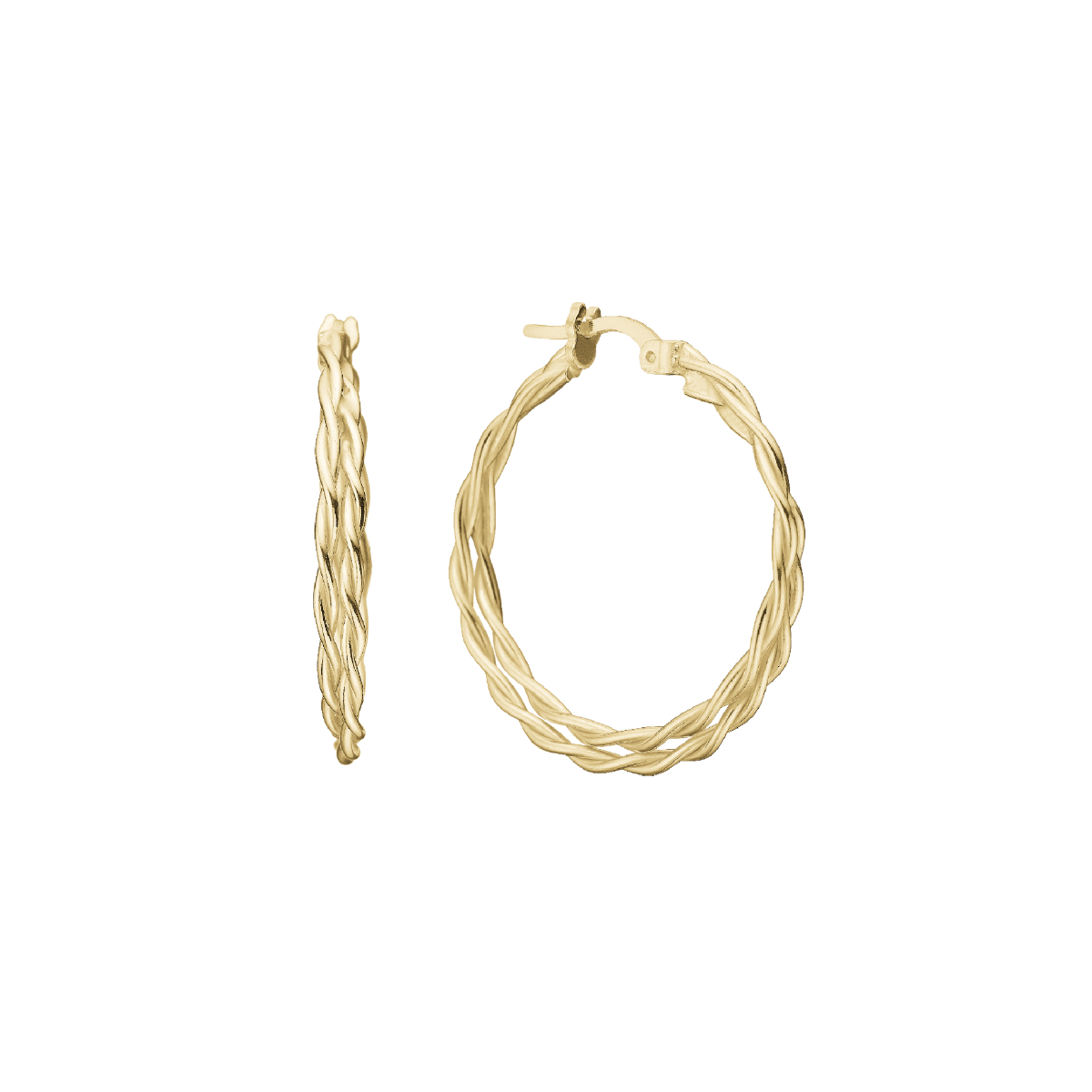 Creol snoet dobbelt, 28mm, forg sølv - Urma.dk