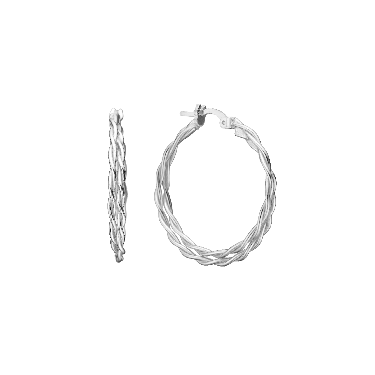 Creol snoet dobbelt, 28mm, sølv - Urma.dk