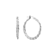 Creol snoet dobbelt, 28mm, sølv - Urma.dk