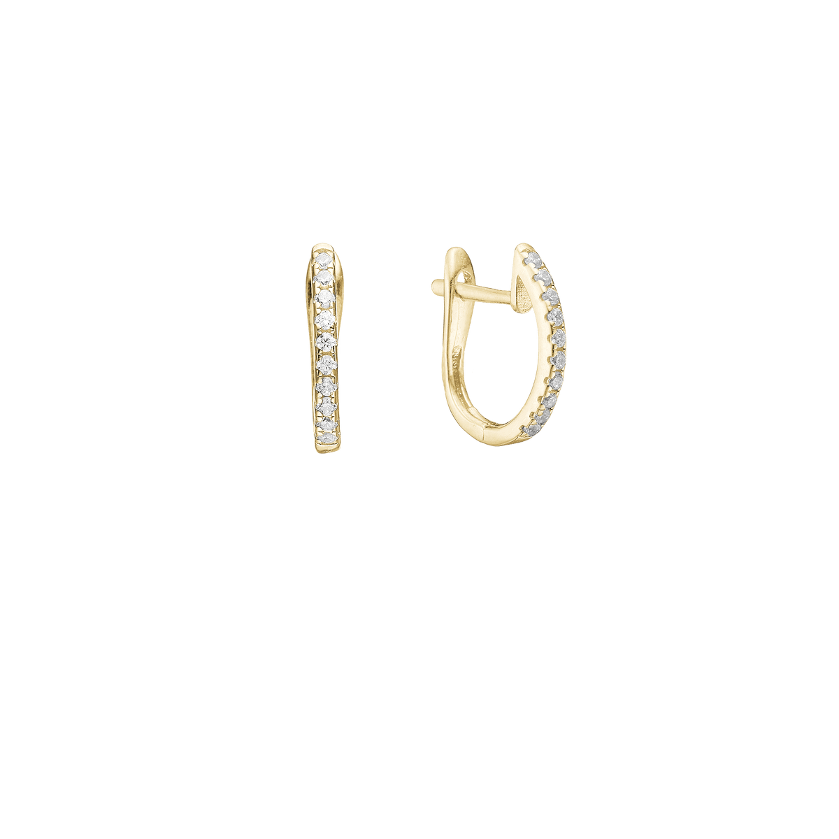 Creoler 8kt, CZ, 12x10mm