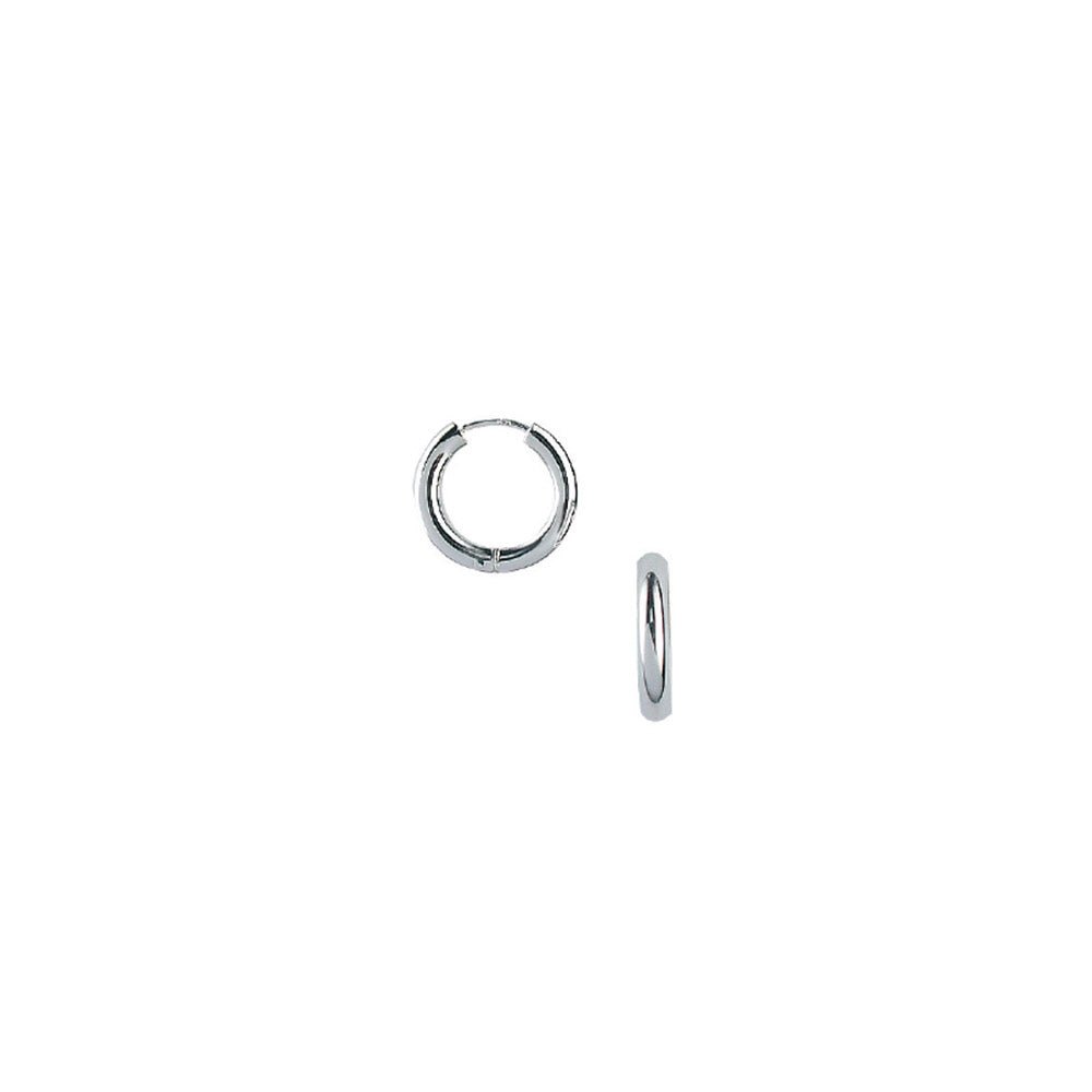 Creoler i rhodineret sølv m klaplås - 2,7 x 16 mm - Urma.dk