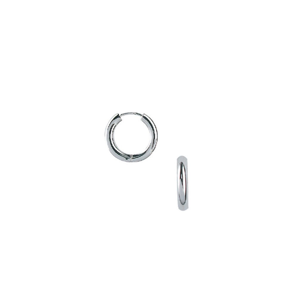 Creoler i rhodineret sølv m klaplås - 2,7 x 18 mm - Urma.dk