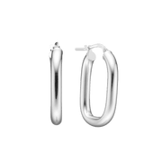 Creoler Ovale, sølv 28x19mm, 4mm tråd - Urma.dk