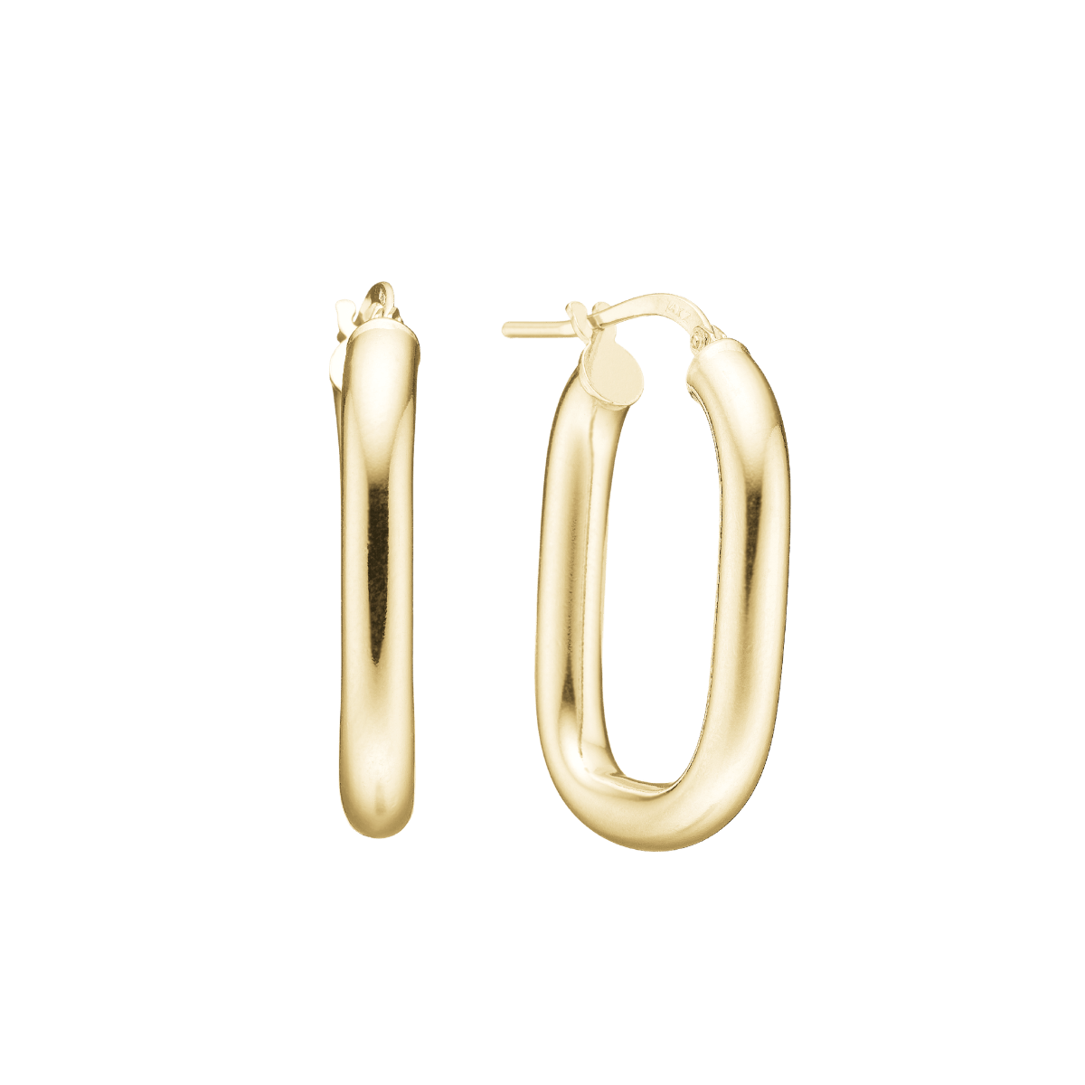 Creoler Ovale, sølv 28x19mm, 4mm tråd - Urma.dk