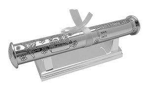Dåbsrør forkromet med fod