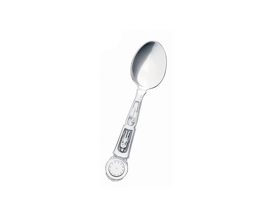 Dåbsske i sølv med ur - Prins - 14,4 cm - Urma.dk