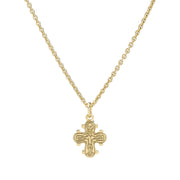 Dagmarkors i forgyldt sølv halskæde - 10x9 - Urma.dk