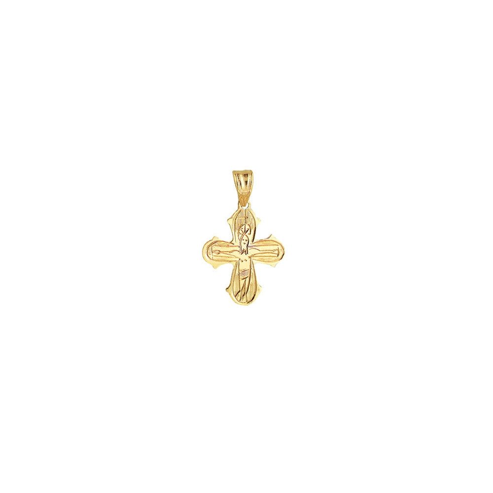 Dagmarkors vedhæng i 8 karat guld - håndgraveret - 15 X 17,5 mm - Urma.dk