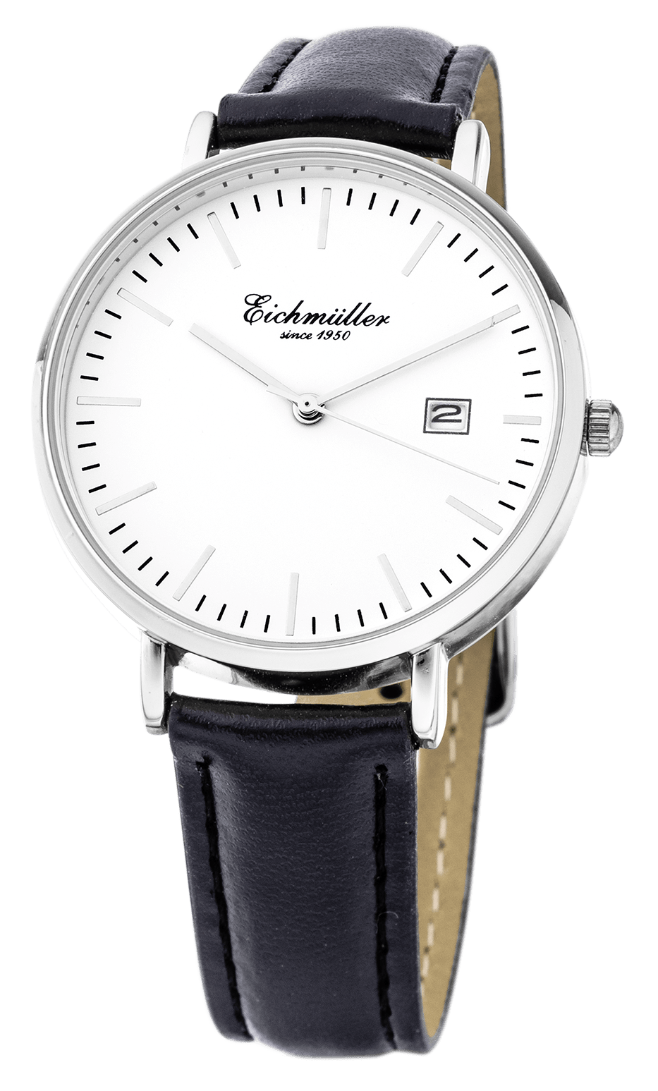 Dameur med læderrem, metal - sort - Urma.dk