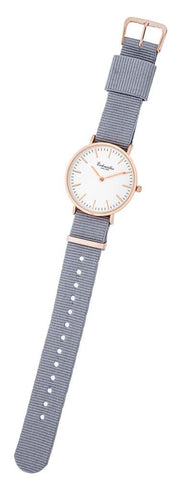 Dameur med nylon rem - Rosaforgyldt - Urma.dk