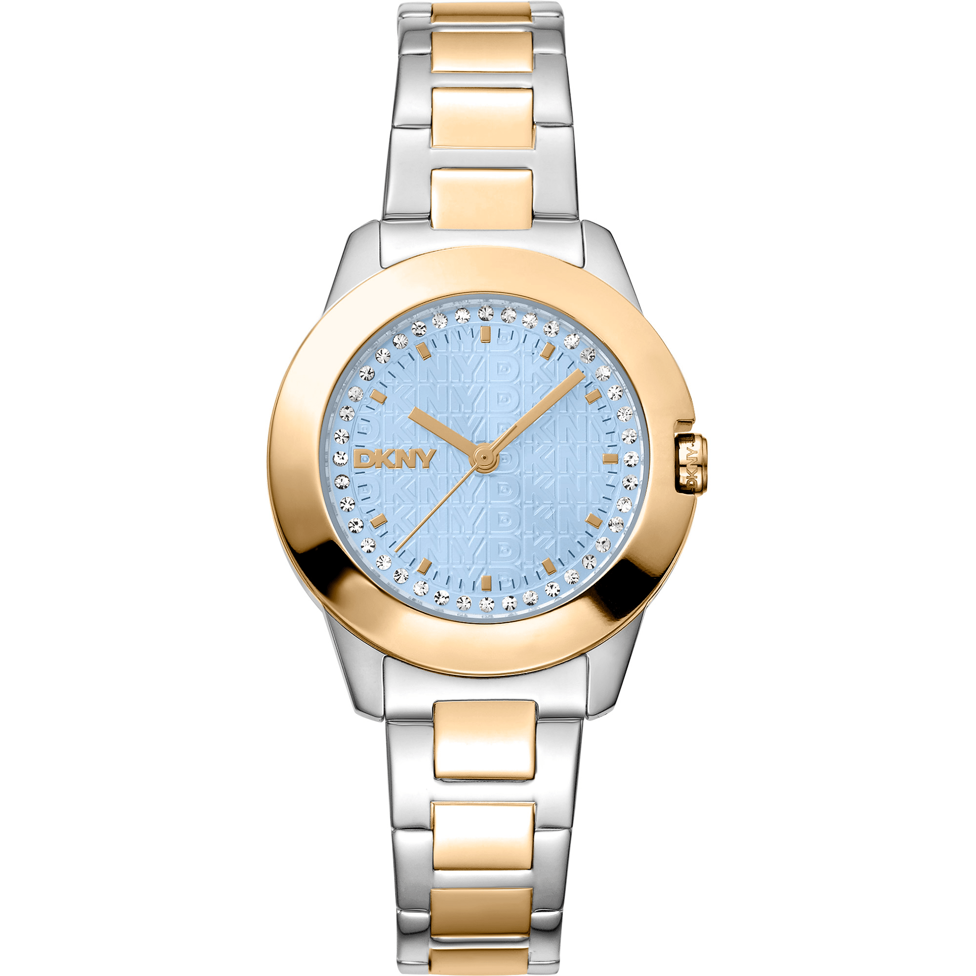 DKNY Dame Blå/Sølv - Guld Ur DK1L021M0085 - Urma.dk