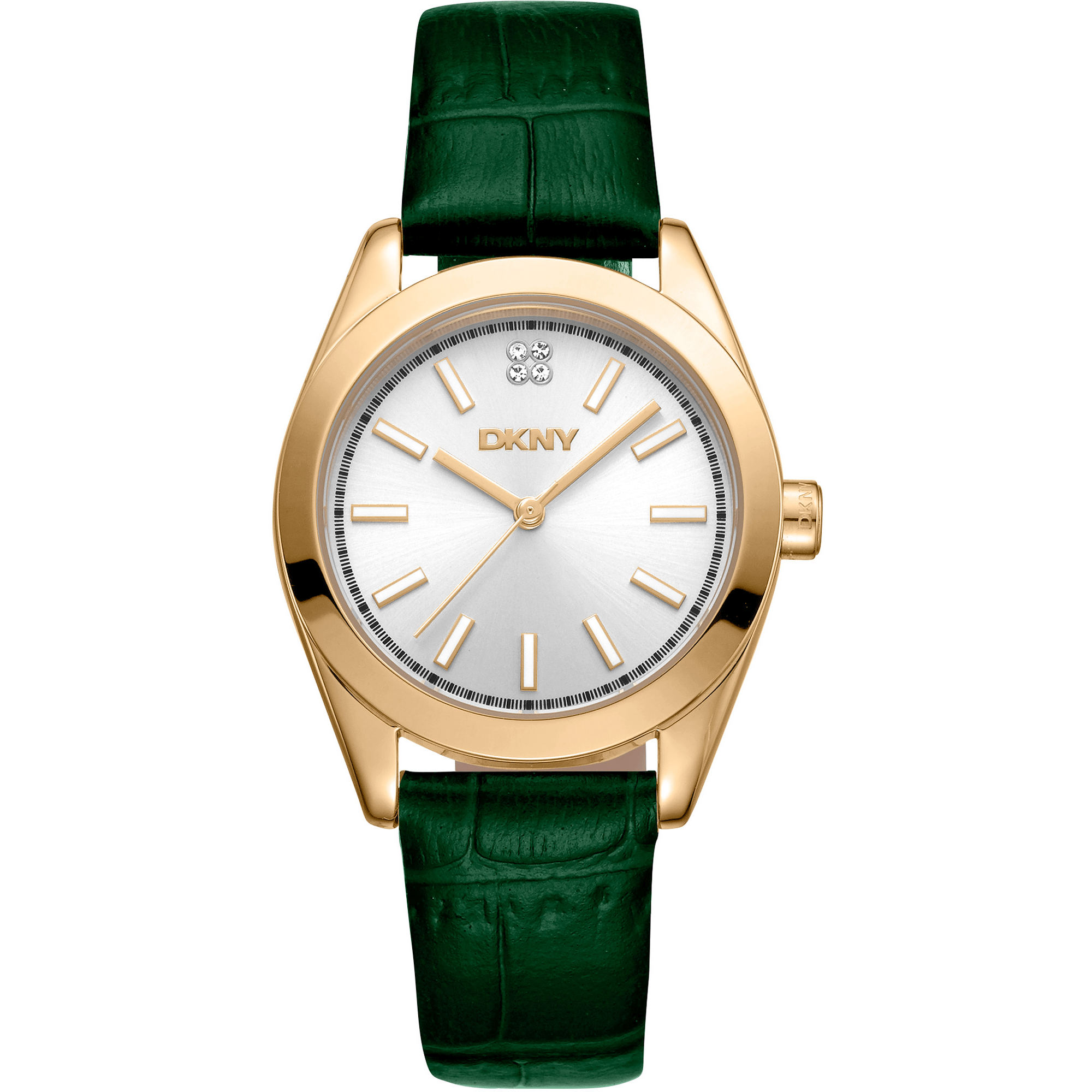 DKNY Dame Grøn Læder Ur DK1L029L0025 - Urma.dk
