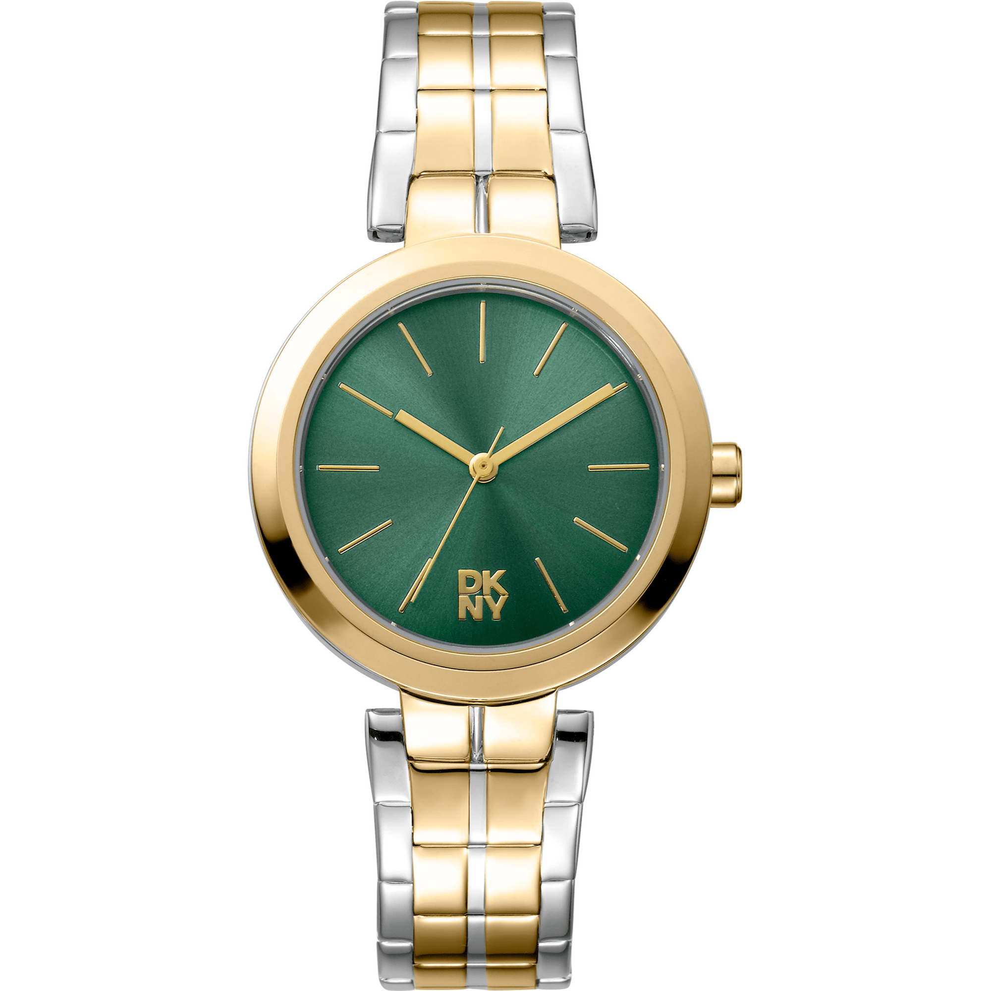 DKNY Dame Grøn Sølv/Guld Ur DK1L045M0075 - Urma.dk