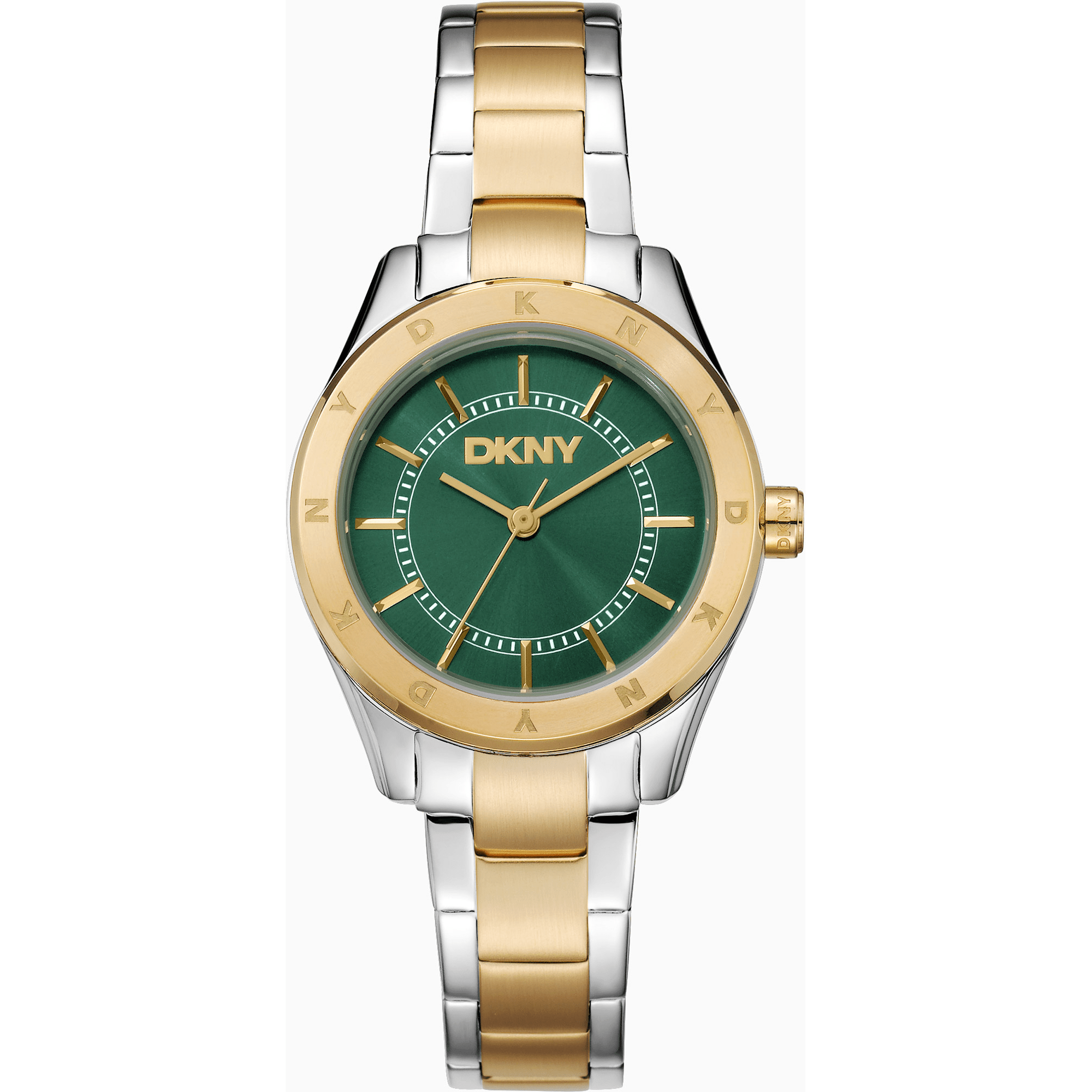 DKNY Dame Grøn/Sølv - Guld Ur DK1L018M0065 - Urma.dk