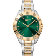 DKNY Dame Grøn/Sølv - Guld Ur DK1L019M0065 - Urma.dk