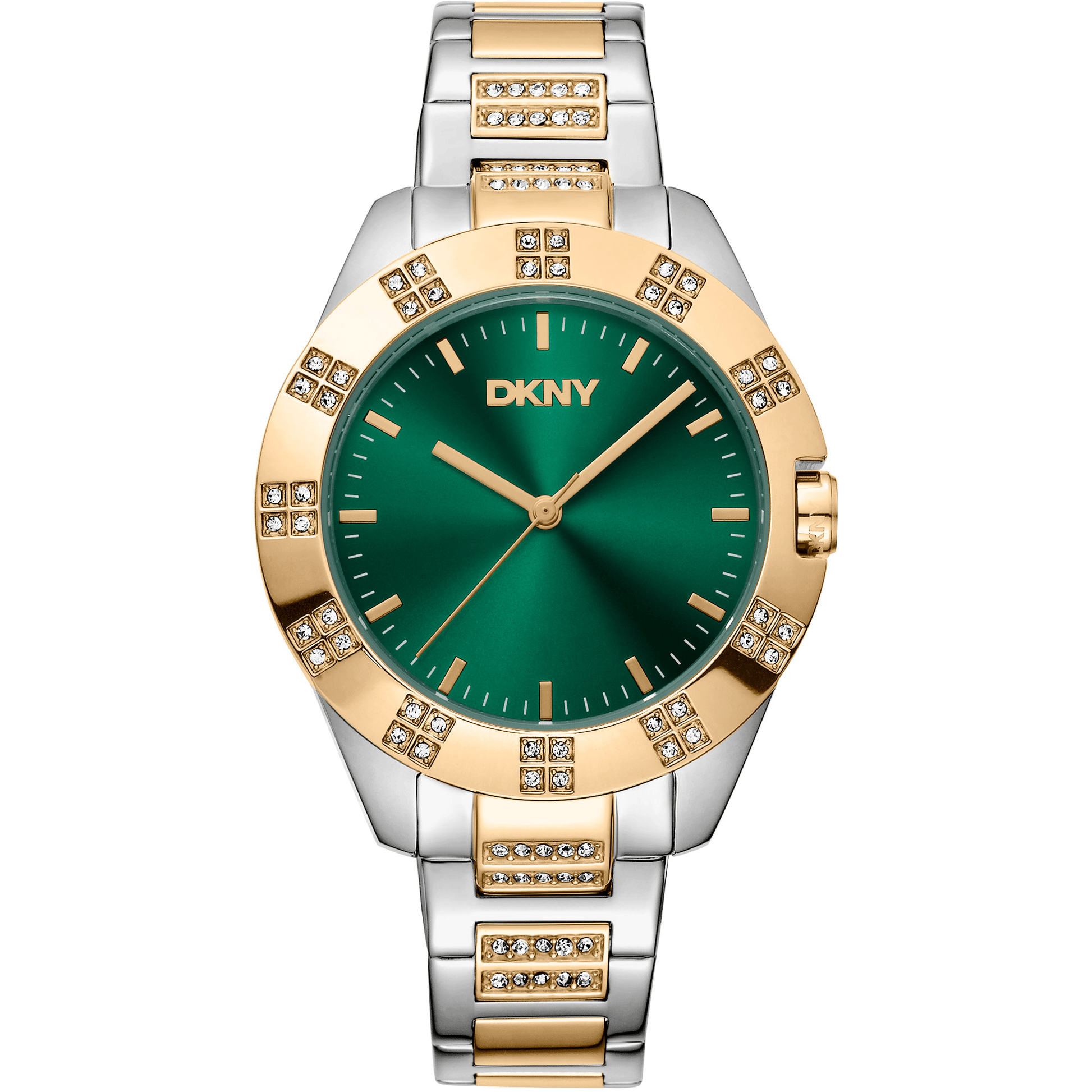DKNY Dame Grøn/Sølv - Guld Ur DK1L019M0065 - Urma.dk
