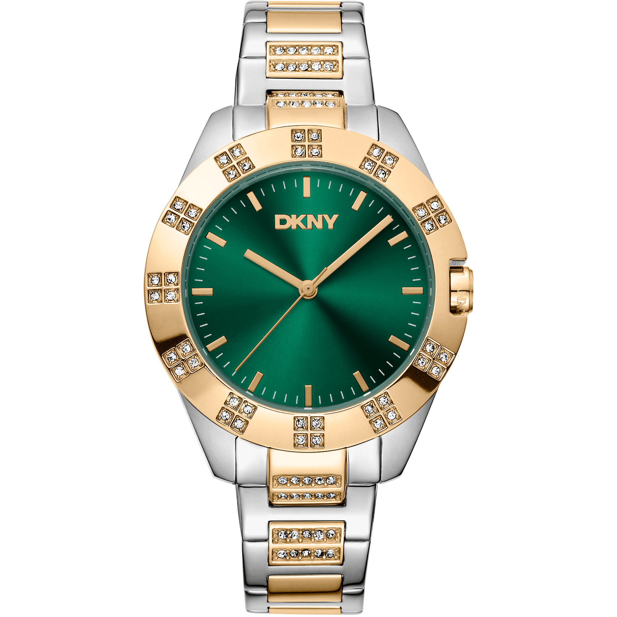 DKNY Dame Grøn/Sølv - Guld Ur DK1L019M0065 - Urma.dk
