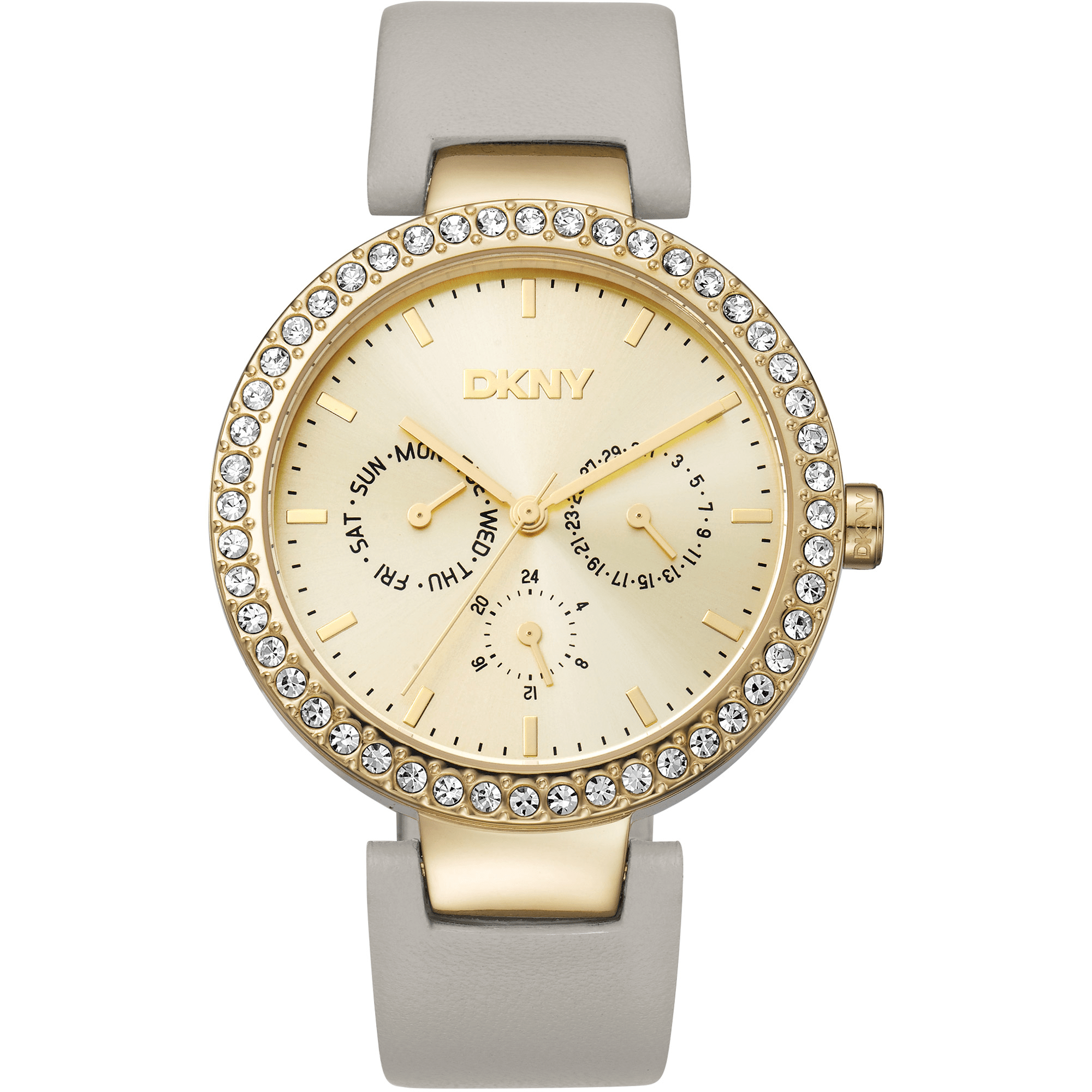 DKNY Dame Guld Hvid Ur DK1L044L0025 - Urma.dk
