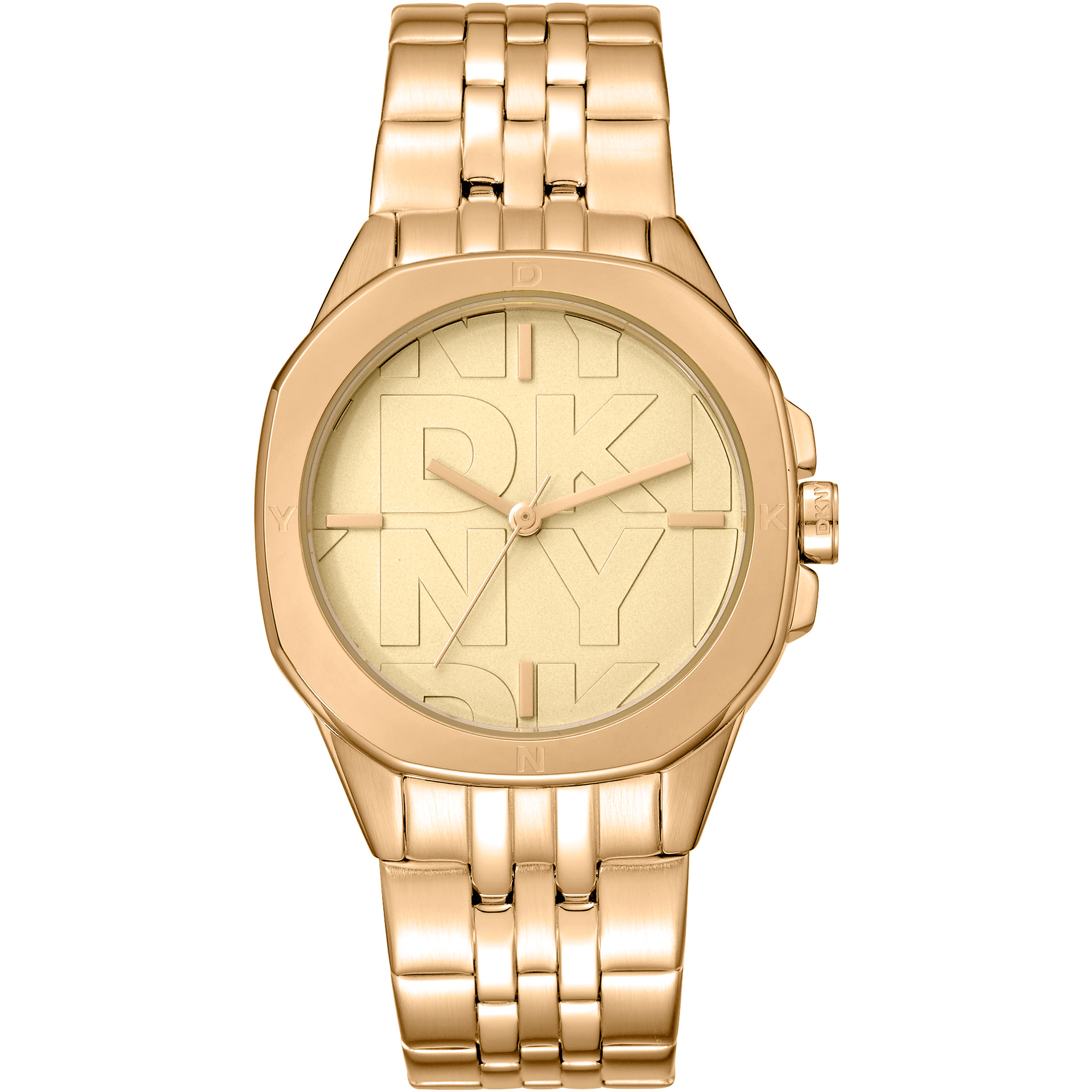 DKNY Dame Guld Ur Champagne Skive DK1L012M0065 - Urma.dk