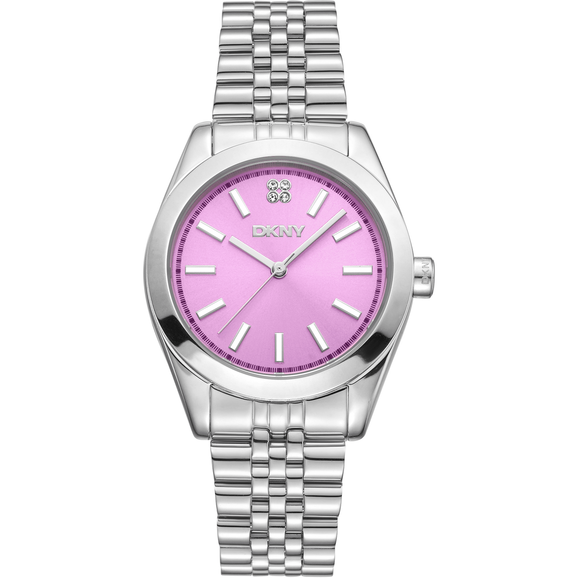 DKNY Dame Pink Sølv Ur DK1L029M0045 - Urma.dk