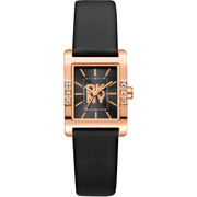 DKNY Dame Rosaguld Sort Ur DK1L008L0035 - Urma.dk
