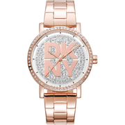DKNY Dame Rose Gold Ur DK1L035M0225 - Urma.dk