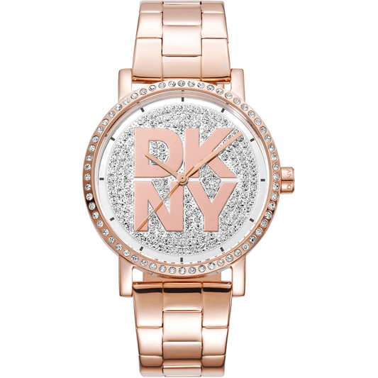 DKNY Dame Rose Gold Ur DK1L035M0225 - Urma.dk