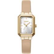 DKNY Dame Rustfrit Stål Guld Beige Ur DK1L076L0025 - Urma.dk